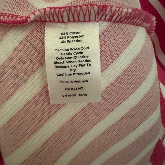 TALBOTS pink & white chevron dress - Picture 6 of 14